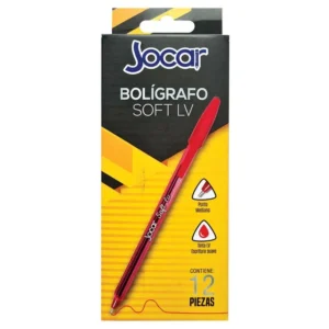Bolígrafo Jocar Rojo Caja c/12 pzas. Personalizado con tu marca