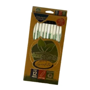 Lápiz Reciclado c/5 Gomas Capuchón