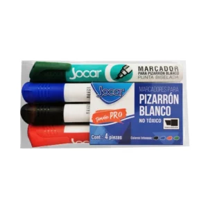 Marcador de Pizarra Blanca 4 pzas.