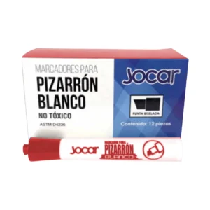 Marcador de Pizarra Blanca Rojo Caja c/12 pzas. Personalizado con tu marca