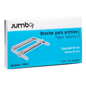Broche para Archivo 80 mm c/50 pzas.
