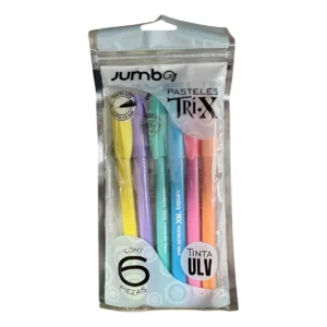 Kit de 6 Bolígrafos Punto Medio 1.00 mm Colores  Pastel