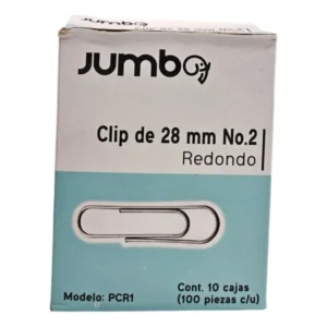 Clip Redondo Caja con 100